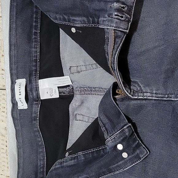 Lane Bryant Flex Magic Gray Denim Skinny Jeans Women's Size 14 - Picture 5 of 5